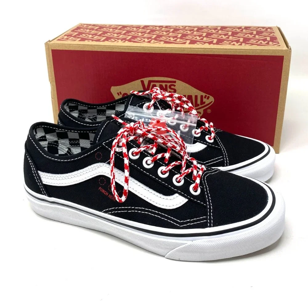Vans Old Skool Tapered Skateboarding Checkered Women's size Canvas VN0A54F49Y4 - Picture 6 of 11